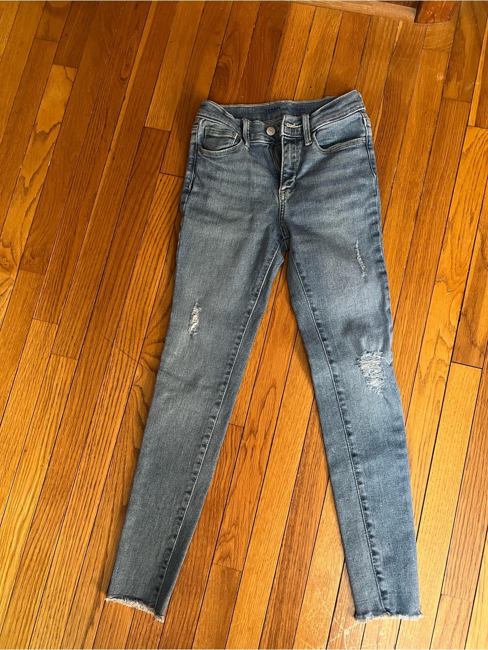 Old Navy Kids Distressed Skinny Jeans - Light Blue